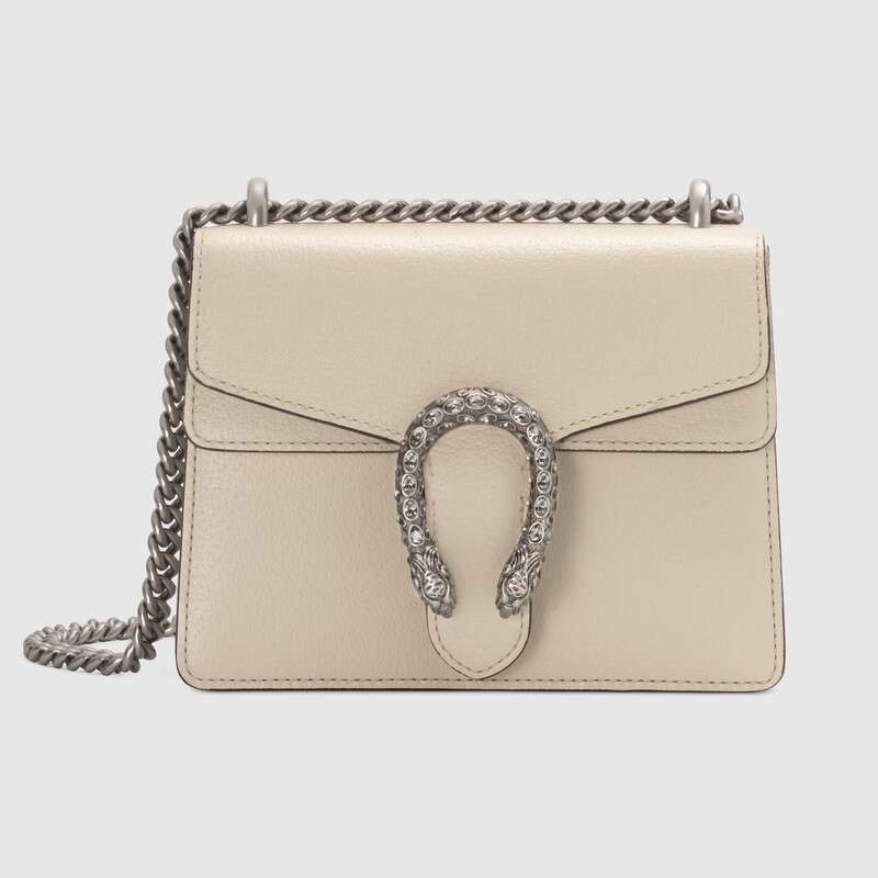 Gucci Dionysus Leather Mini Bag White Shoulder Bag 421970